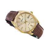 WW2965 Casio Enticer Date Leather Belt Watch MTP-1302PGL-9AVEF