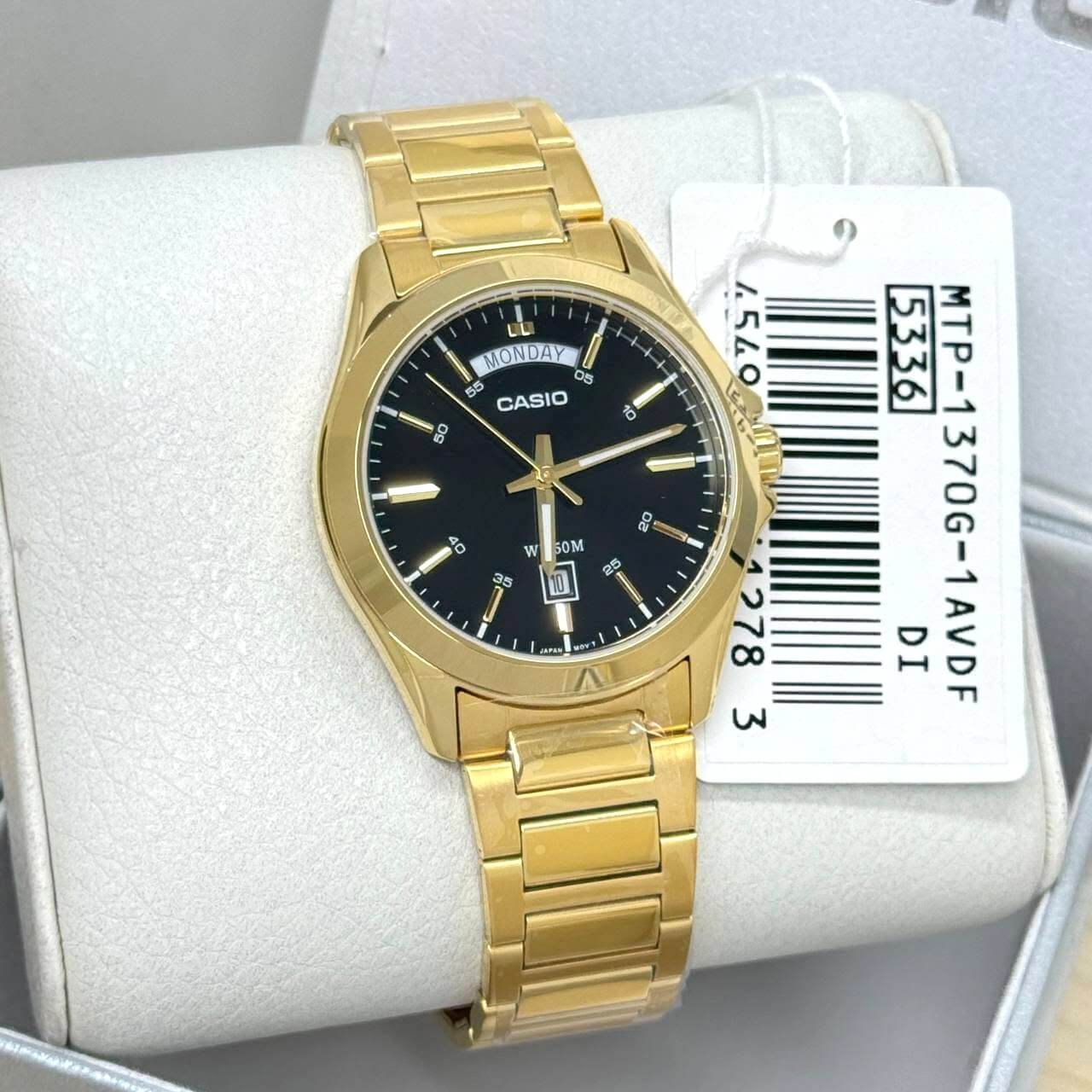 WW3224 Casio Enticer Day Date Chain Watch MTP-1370G-1AVDF