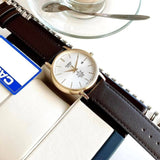 WW2674 Casio Standard Day Date Leather Belt Watch MTP-B125GL-7AVDF