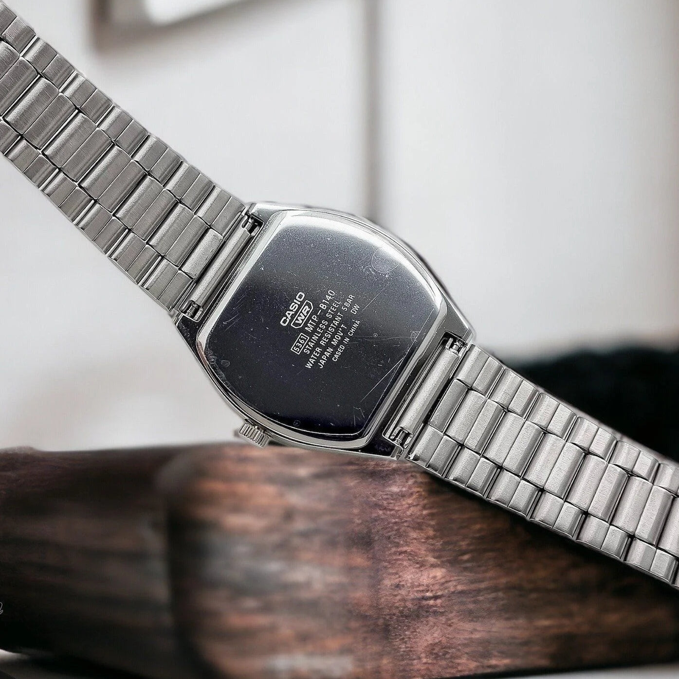 WW2689 Casio Standard Tonneau Chain Watch MTP-B140D-2AVDF