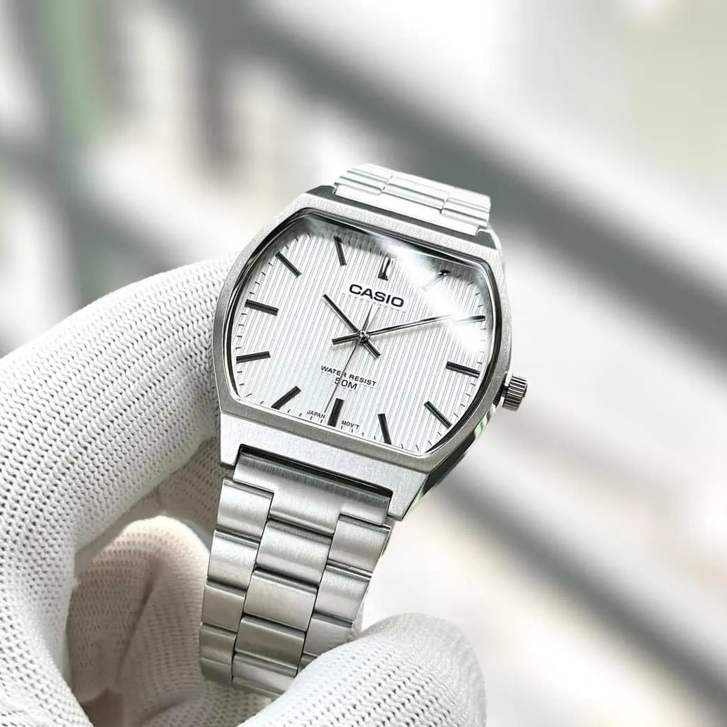 WW2690 Casio Standard Tonneau Chain Watch MTP-B140D-7AVDF