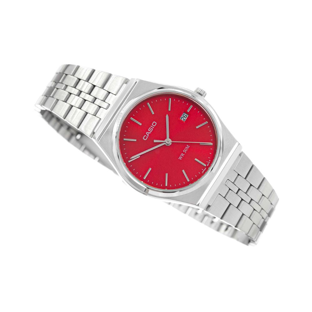 CASIO Collection MTP-B145D-4A2 Orologio Uomo Red CASIO Collection MTP-B145D-4A2 Orologio Uomo Red