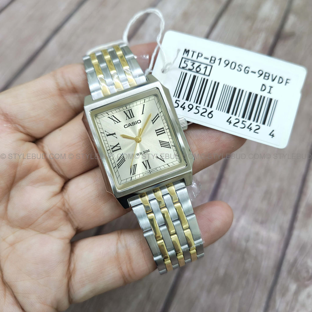 WW3215 Casio Standard Tank Chain Watch MTP-B190SG-9BVDF