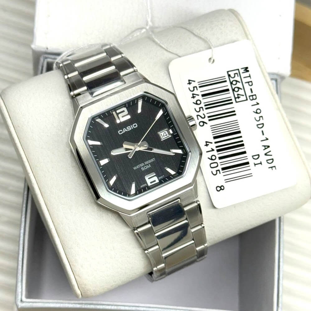 WW3231 Casio Standard Date Chain Watch MTP-B195D-1AVDF