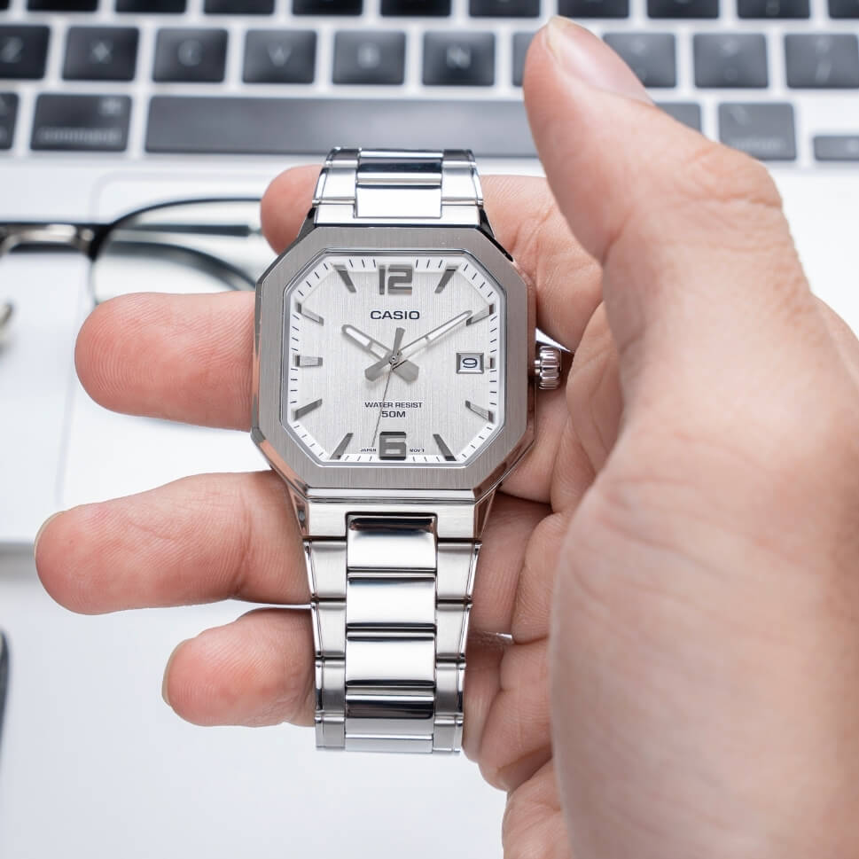 WW3234 Casio Standard Date Chain Watch MTP-B195D-7AVDF