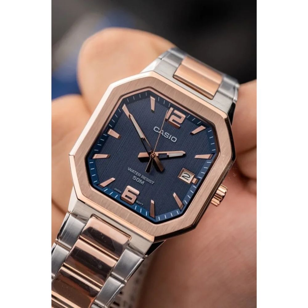 WW3237 Casio Standard Date Chain Watch MTP-B195RG-2AVDF