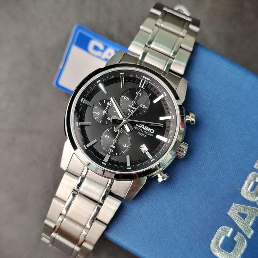 WW3111 Casio Standard Chronograph Chain Watch MTP-E510D-1A1VDF