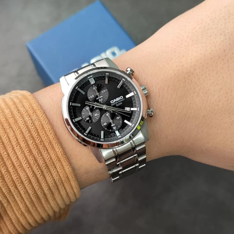 WW3111 Casio Standard Chronograph Chain Watch MTP-E510D-1A1VDF