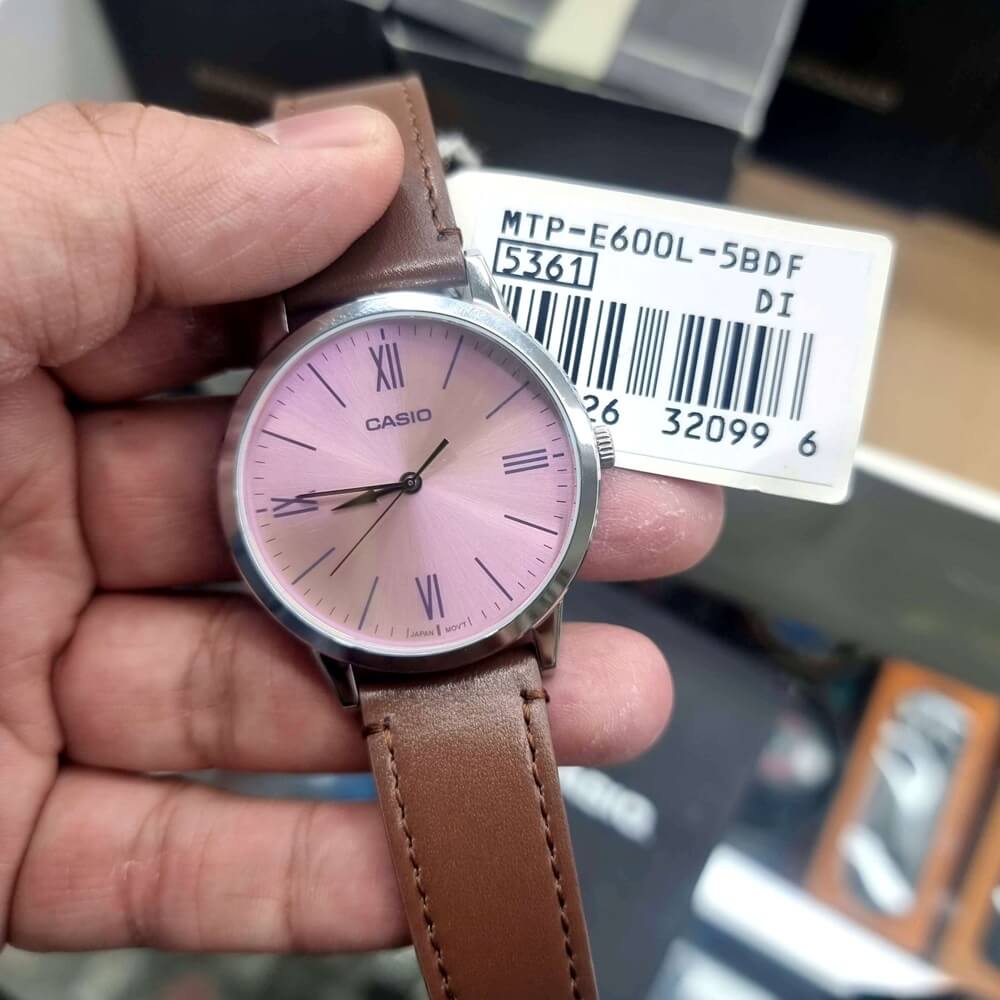 WW3168 Casio Standard Leather Belt Watch MTP-E600L-5BDF