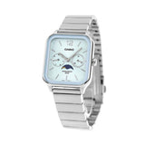 WW2882 Casio Standard Moon Phase Day Date Chain Watch MTP-M305D-2AVDF