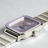 WW2883 Casio Standard Moon Phase Day Date Chain Watch MTP-M305D-6AVDF