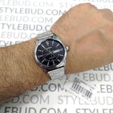 WW2508 Casio Standard Day Date Silver Chain Watch MTP-V006D-1CUDF
