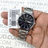 WW2508 Casio Standard Day Date Silver Chain Watch MTP-V006D-1CUDF