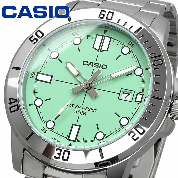 WW2863 Casio Enticer Date Chain Watch MTP-VD01D-3E1VUDF