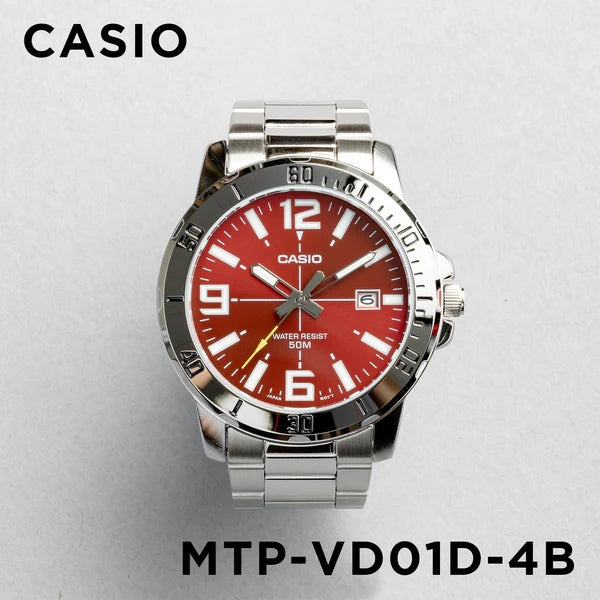 WW2865 Casio Enticer Date Chain Watch MTP-VD01D-4BVUDF