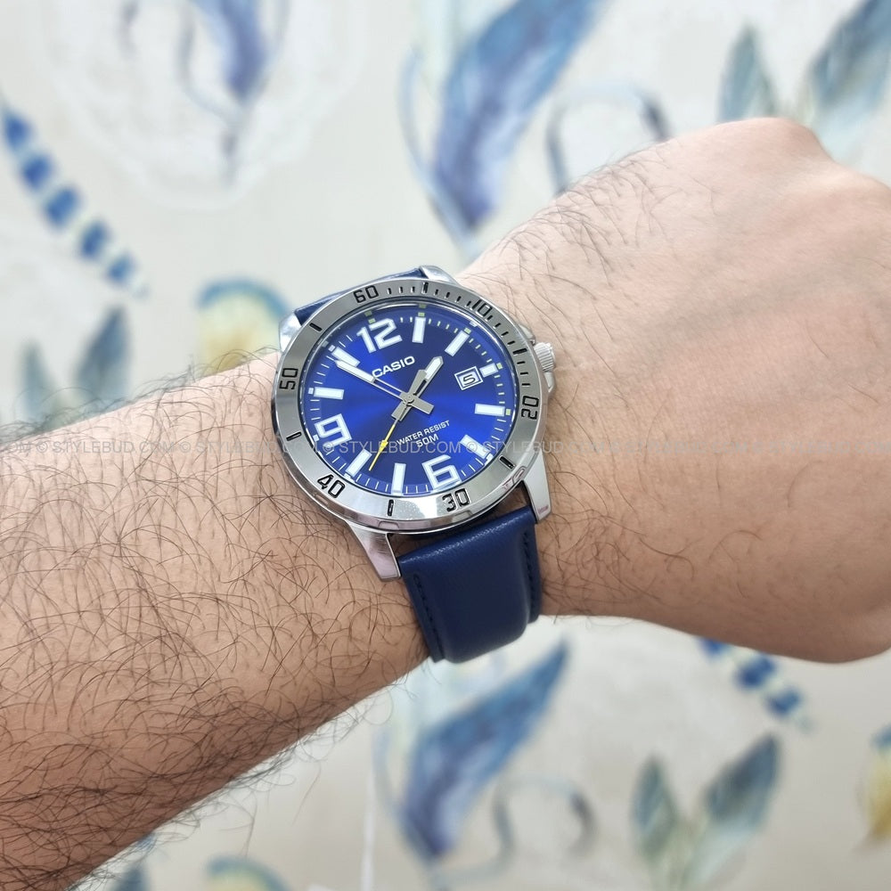 WW1135 Casio Enticer Date Belt Watch MTP-VD01L-2BVUDF