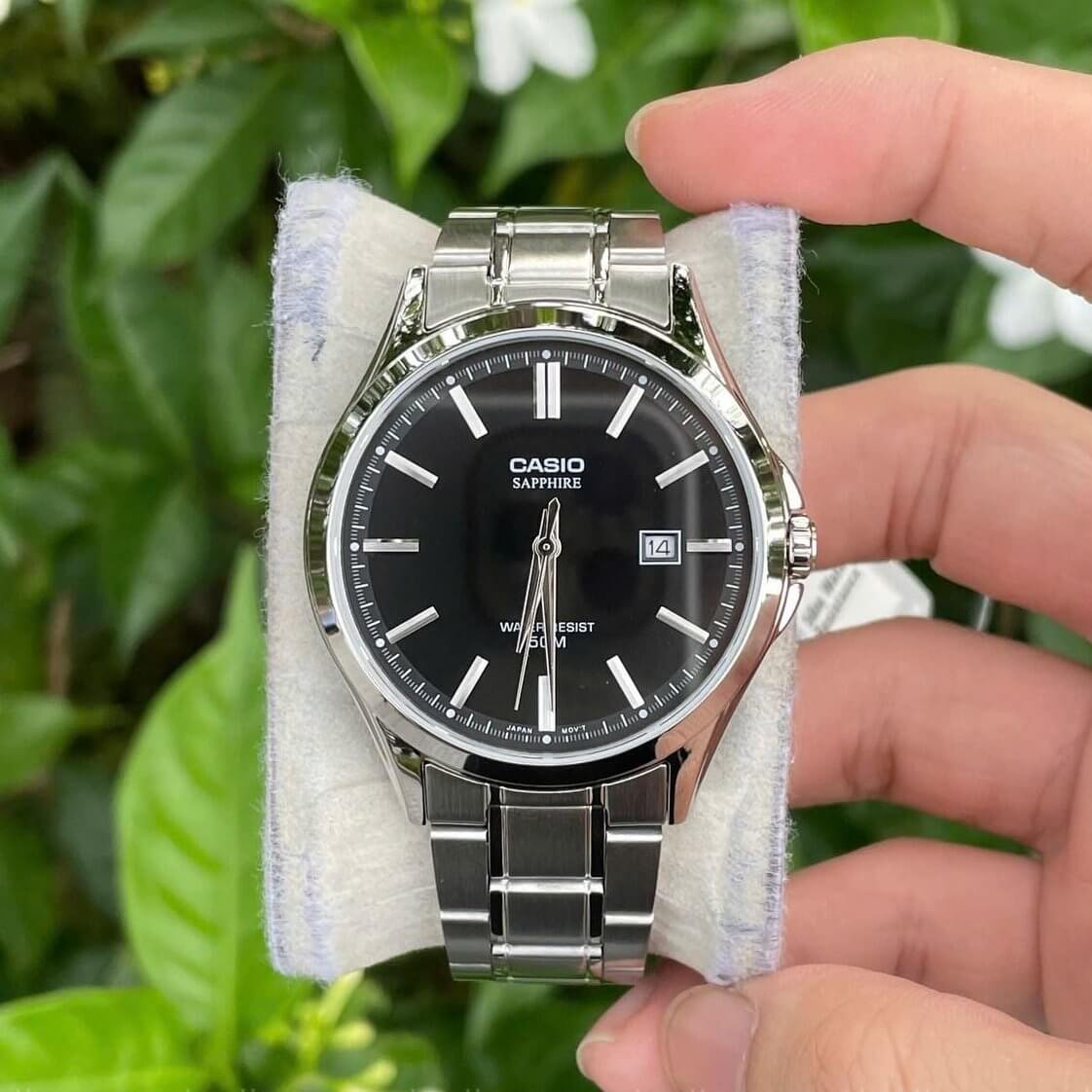 WW3195 Casio Standard Sapphire Date Chain Watch MTS-115D-1AVDF