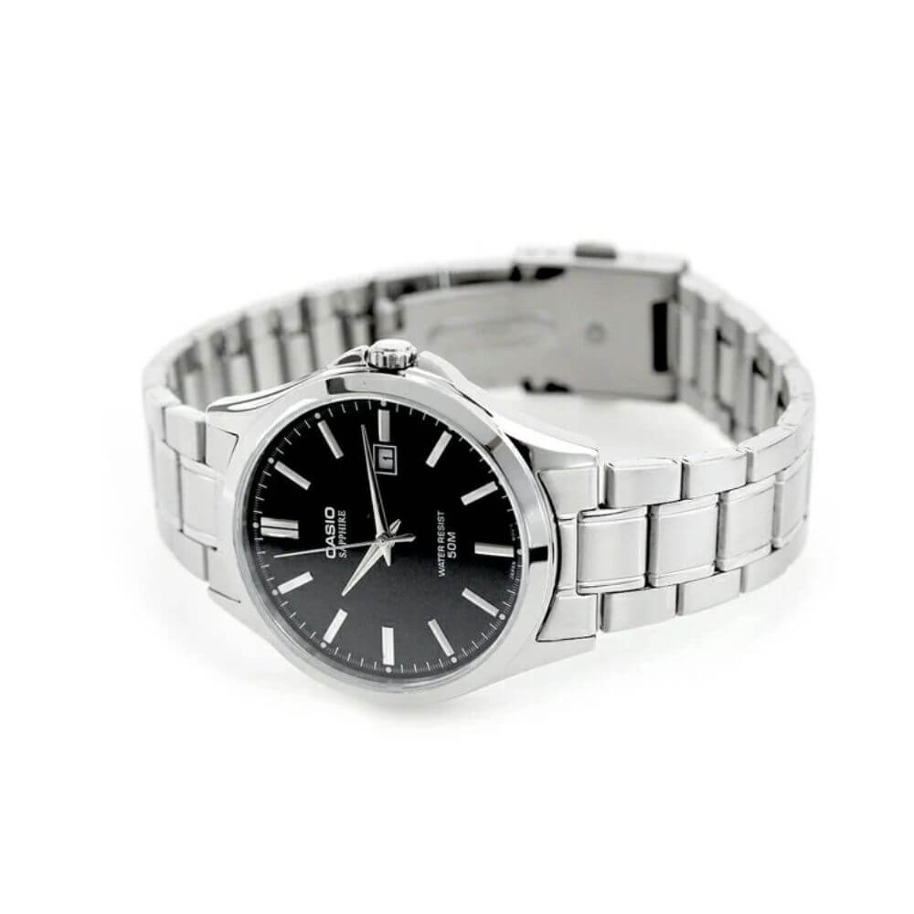 WW3195 Casio Standard Sapphire Date Chain Watch MTS-115D-1AVDF