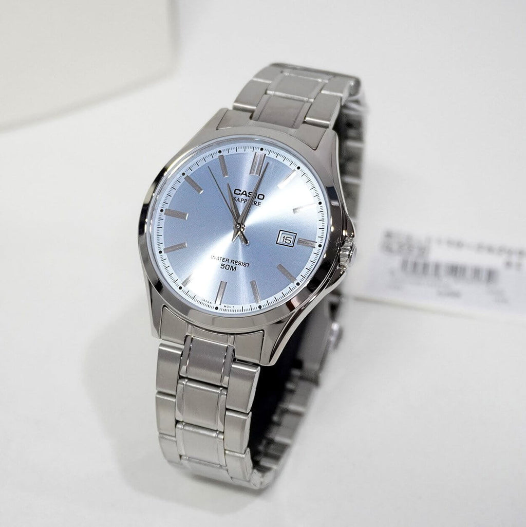 WW3197 Casio Standard Sapphire Date Chain Watch MTS-115D-2A2VDF