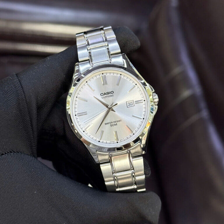 WW3198 Casio Standard Sapphire Date Chain Watch MTS-115D-7AVDF