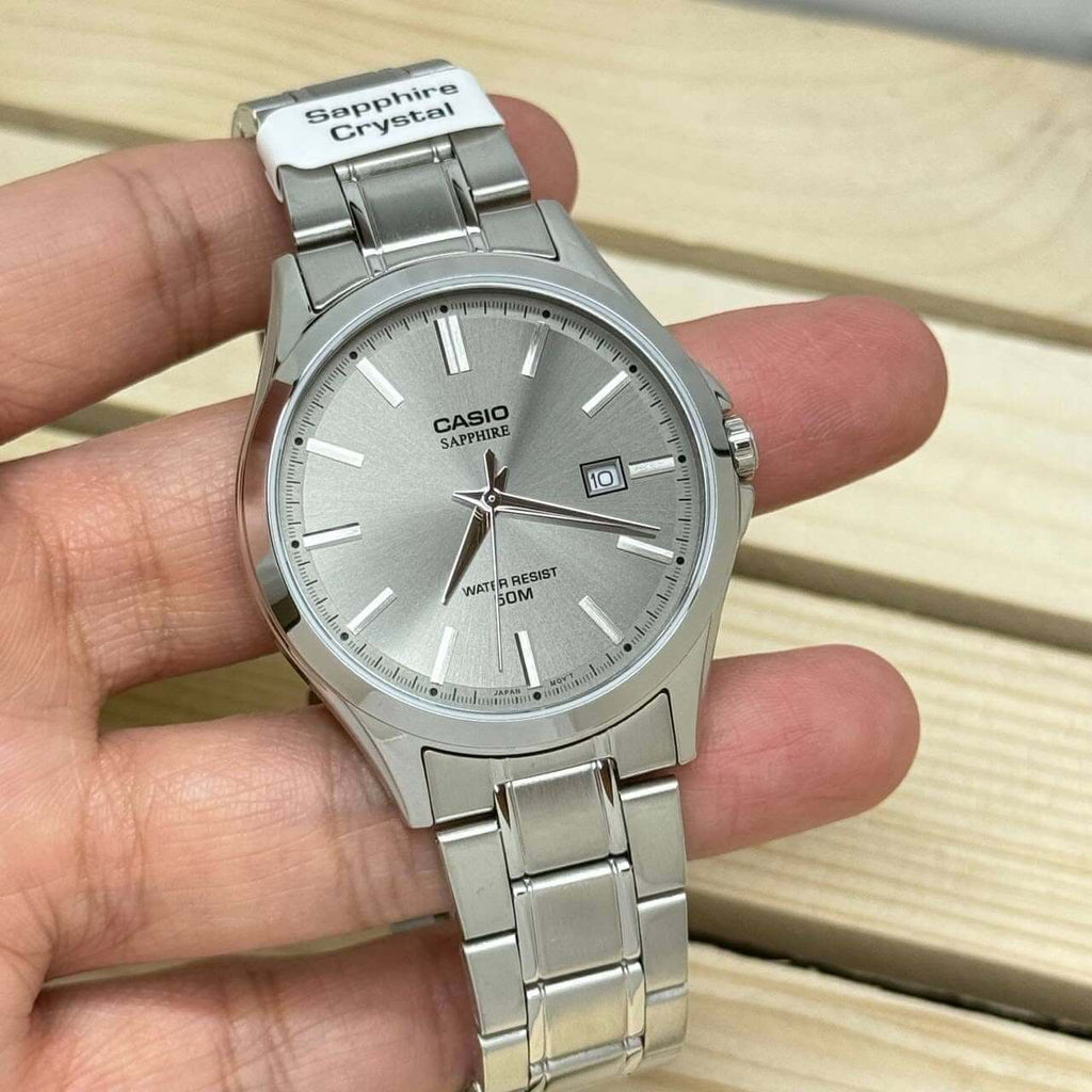 WW3199 Casio Standard Sapphire Date Chain Watch MTS-115D-8AVDF