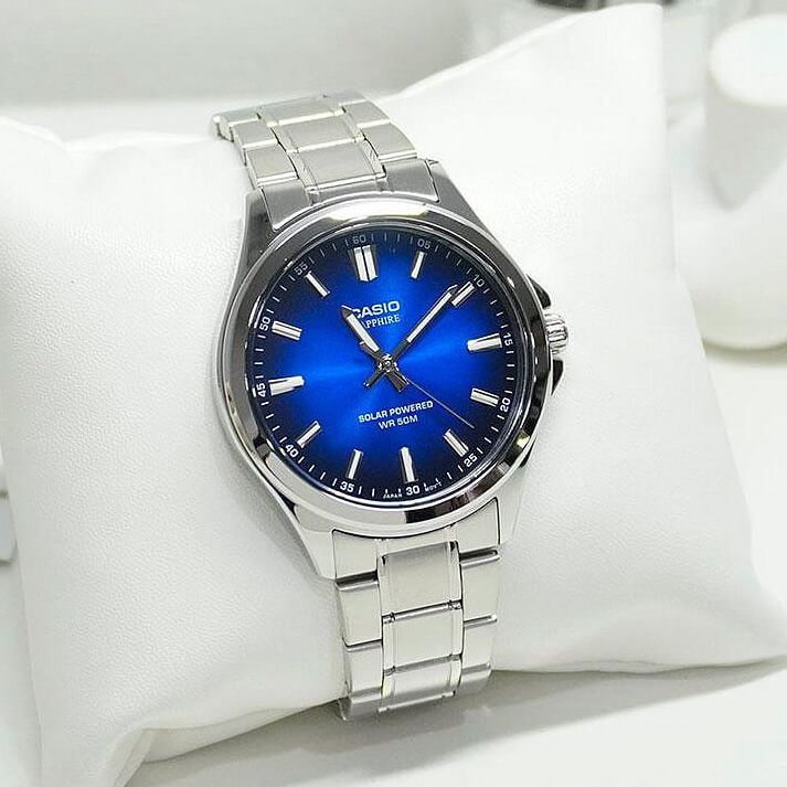 WW3191 Casio Standard Sapphire Solar Powered Chain Watch MTS-RS100D-2AVDF