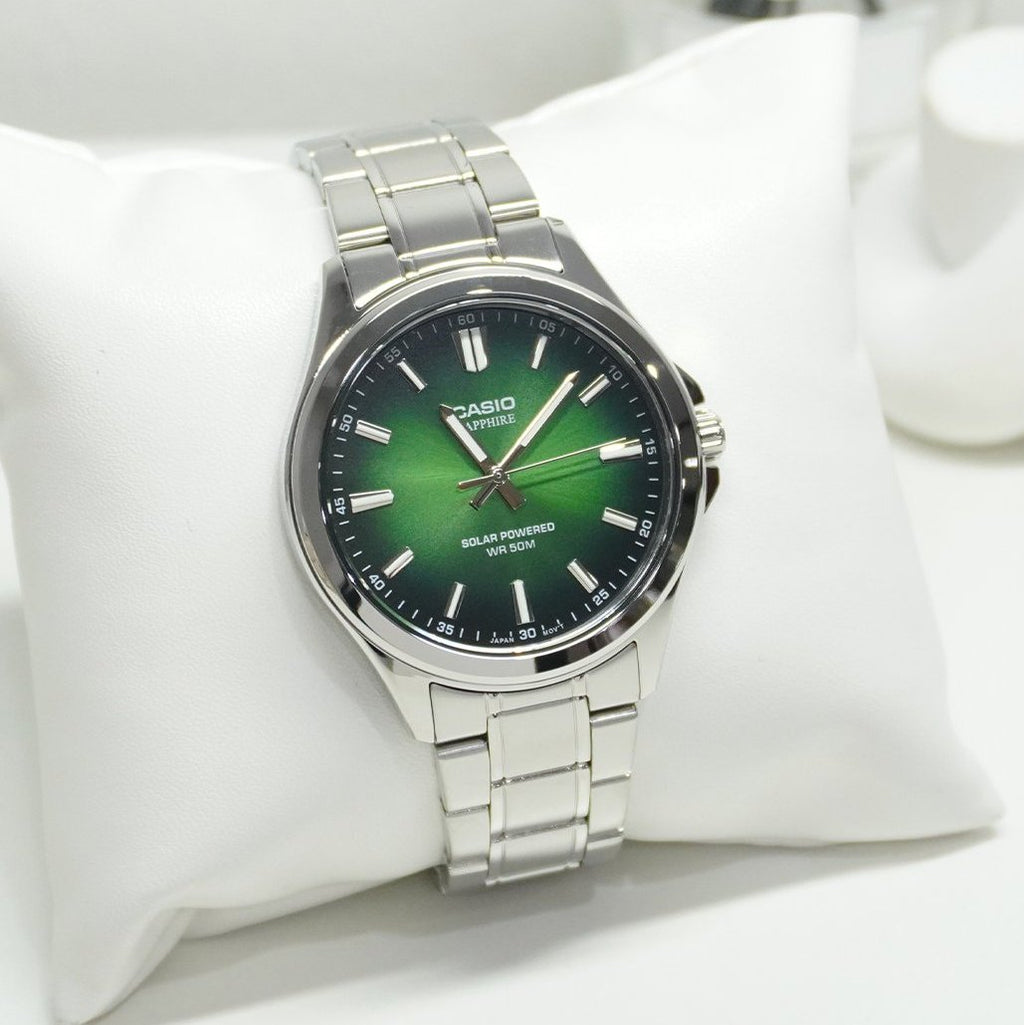 WW3192 Casio Standard Sapphire Solar Powered Chain Watch MTS-RS100D-3AVDF