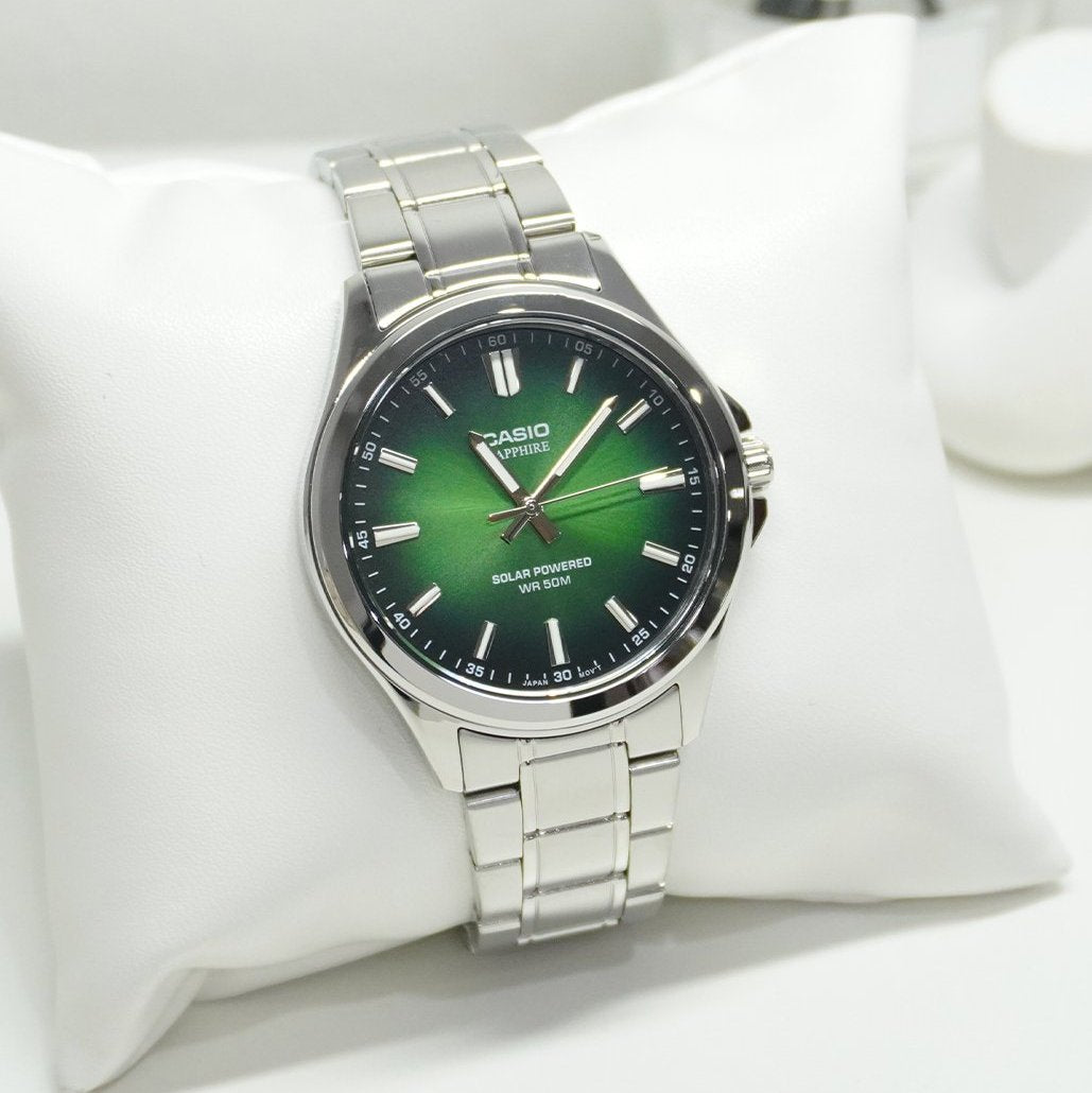 WW3192 Casio Standard Sapphire Solar Powered Chain Watch MTS-RS100D-3AVDF