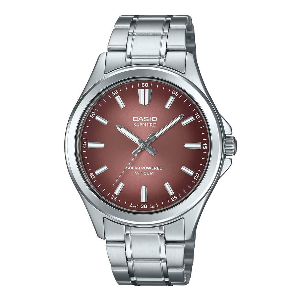 WW3193 Casio Standard Sapphire Solar Powered Chain Watch MTS-RS100D-5AVDF