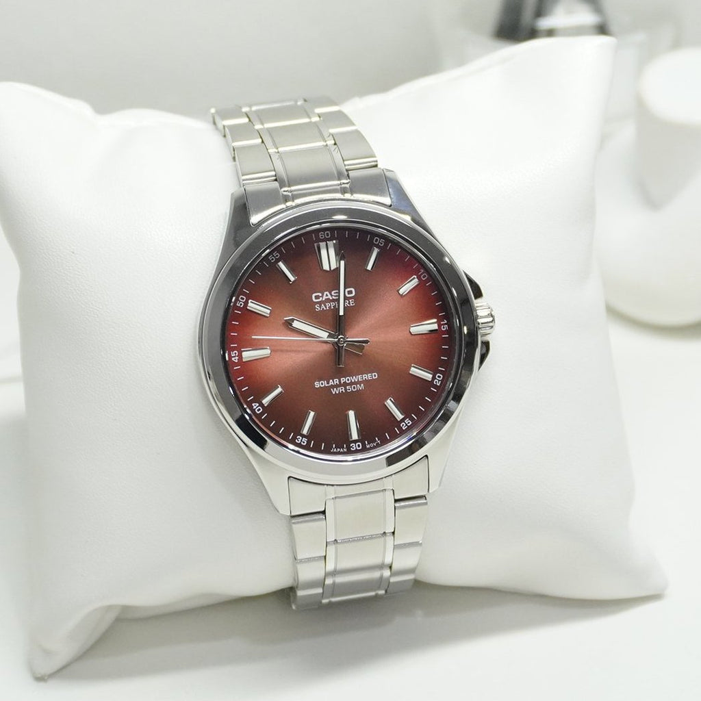 WW3193 Casio Standard Sapphire Solar Powered Chain Watch MTS-RS100D-5AVDF