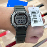 WW2859 Casio Standard Illuminator Digital Resin Belt Watch MWD-110H-3AVDF