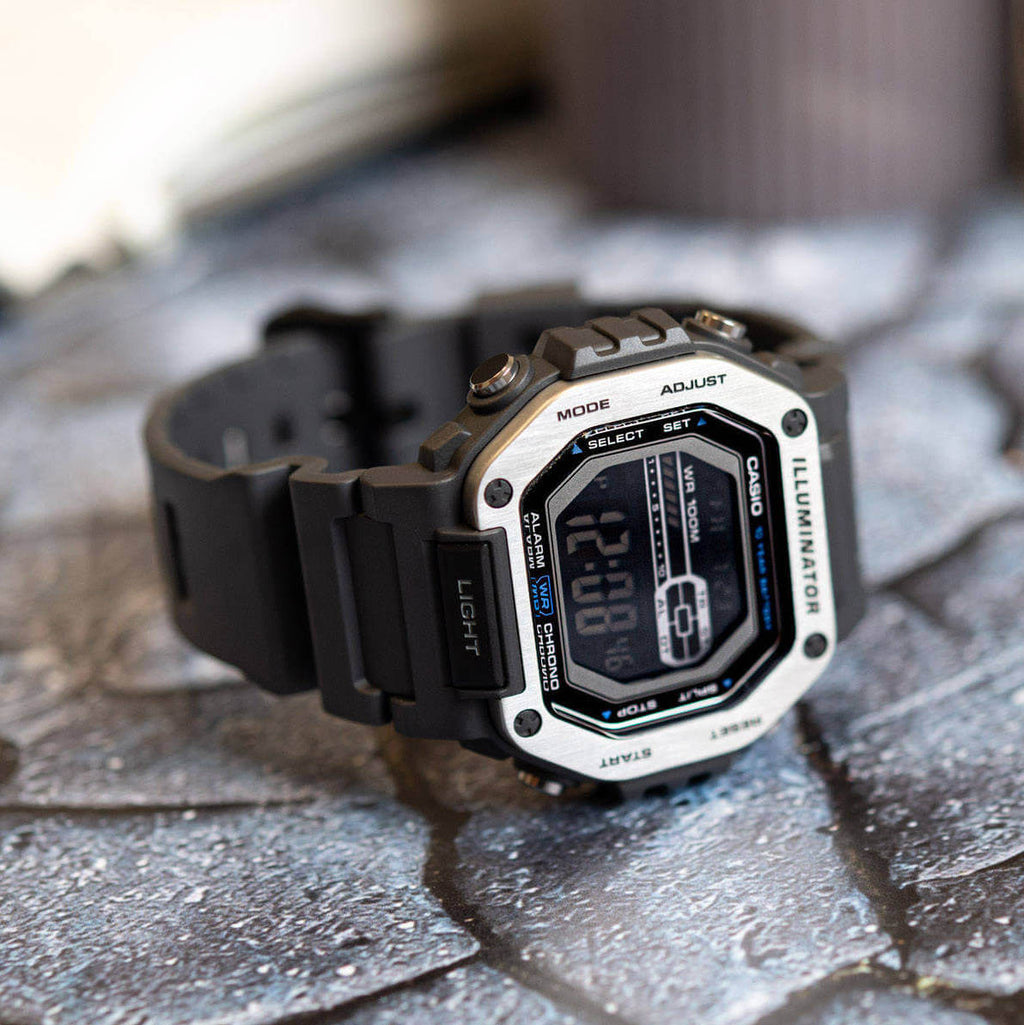 WW2861 Casio Standard Illuminator Digital Resin Belt Watch MWD-110H-8BVDF