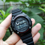 WW2732 Casio Youth Illuminator Digital Resin Belt Watch W-216H-1AVDF