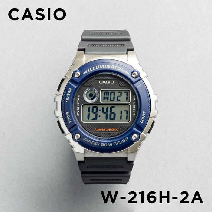WW2735 Casio Youth Illuminator Digital Resin Belt Watch W-216H-2AVDF
