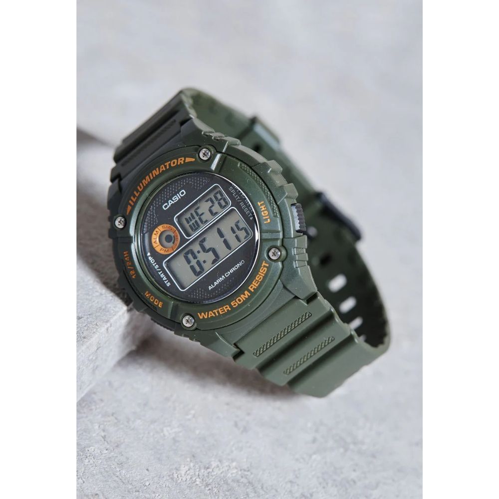 WW2737 Casio Youth Illuminator Digital Resin Belt Watch W-216H-3BVDF