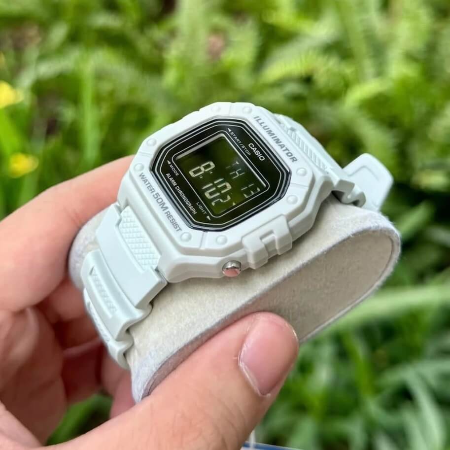 WW3129 Casio Youth Digital Resin Belt Watch W-218H-8BVDF