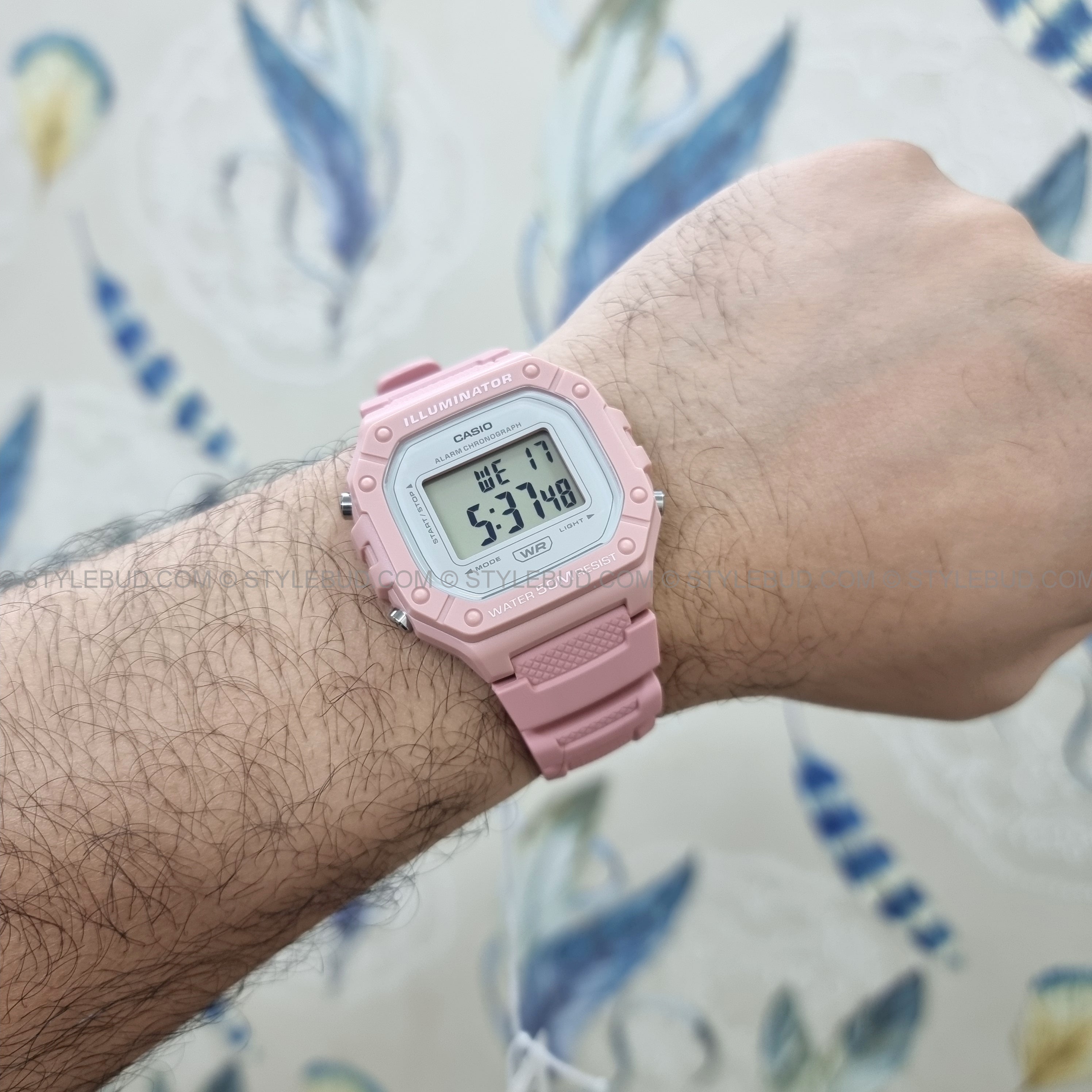 WW3132 Casio Youth Digital Resin Belt Watch W-218HC-4AVDF