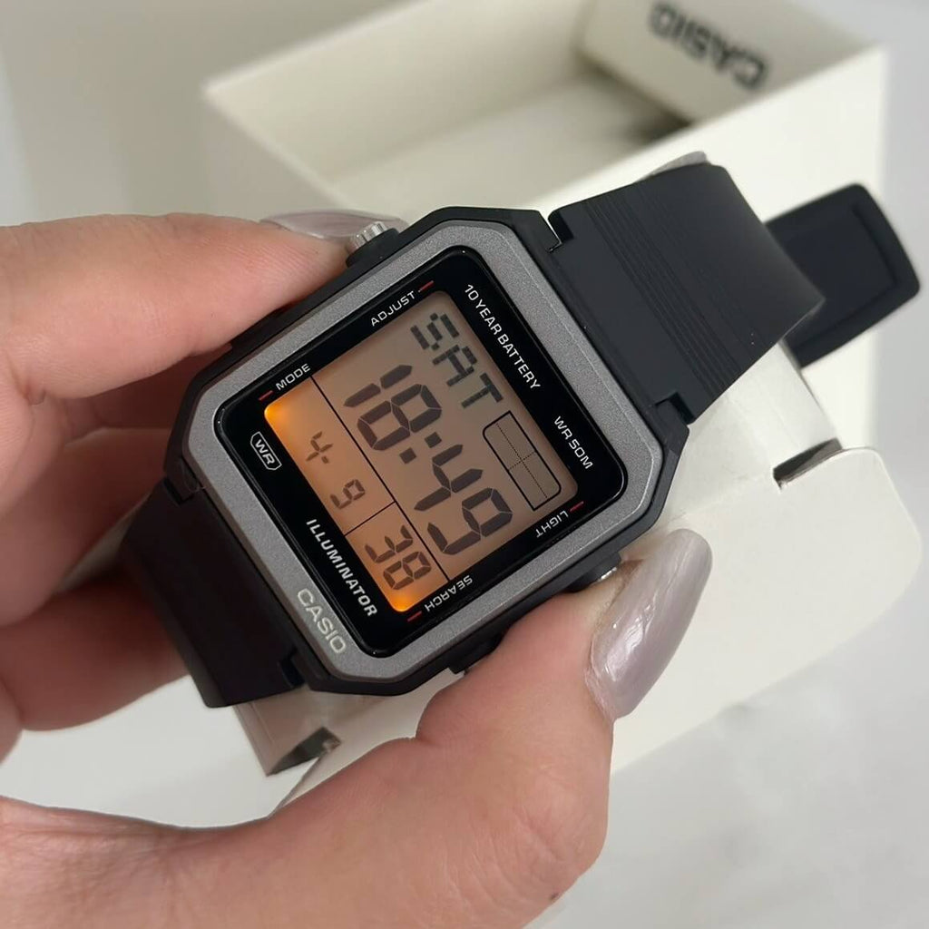 WW3182 Casio Youth Digital Resin Belt Watch W-221H-1AVDF