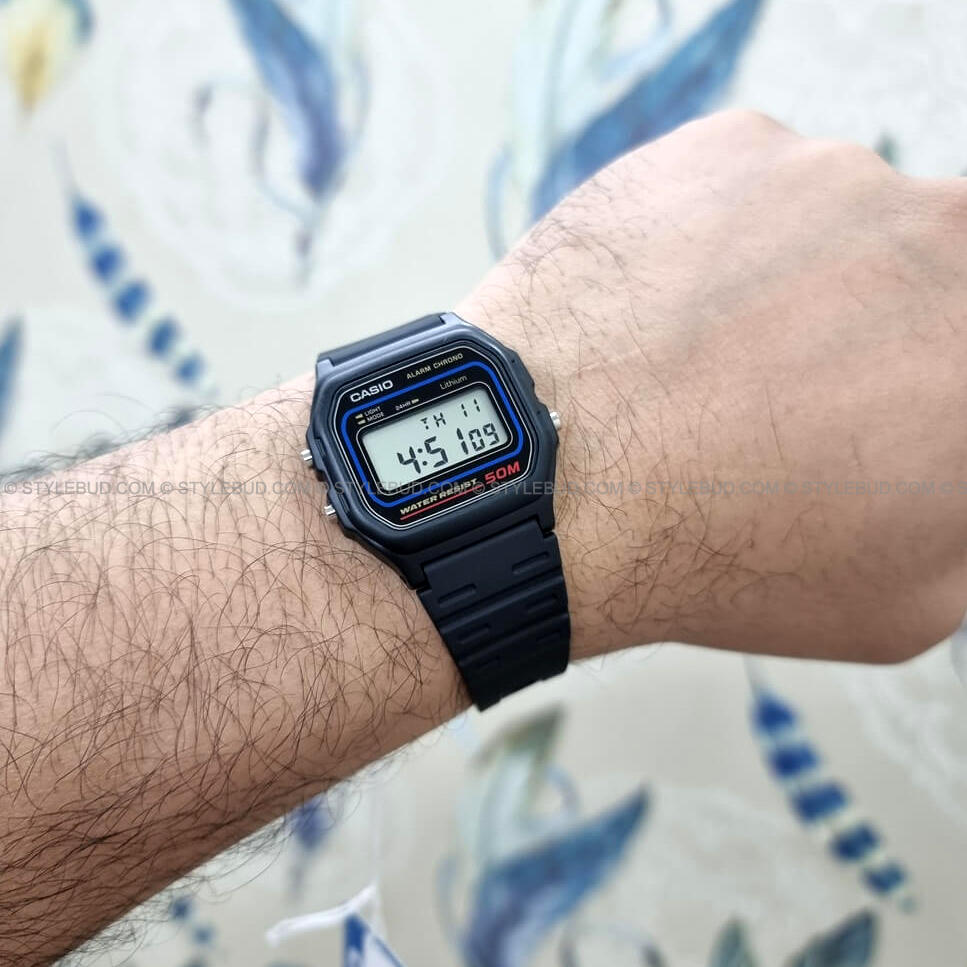 Casio W-59-1VQD Watch with Official Warranty Card – STYLEBUD.COM