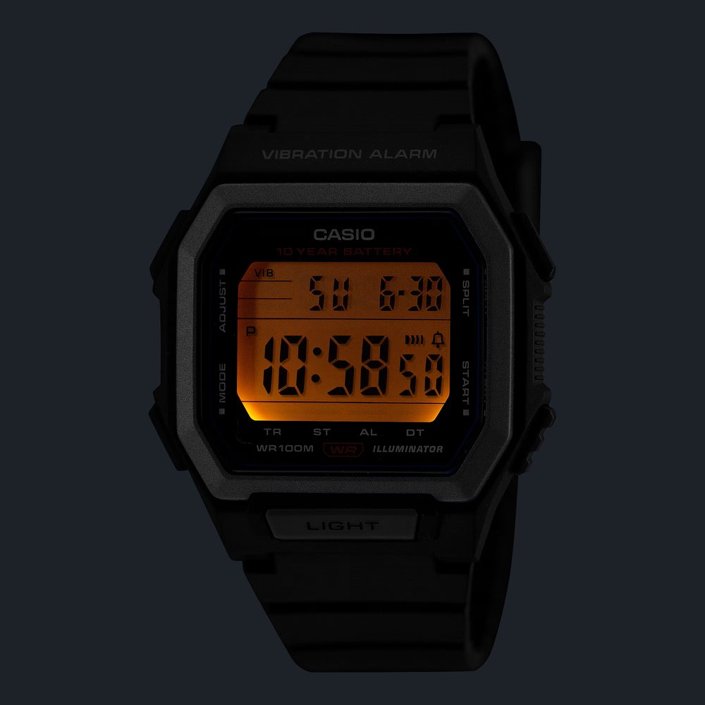 WW3228 Casio Standard Vibration Alarm Digital Resin Belt Watch W-738H-1AVDF