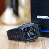 WW1103 Casio Youth Dual Time Digital Resin Belt Watch W-800H-1BVDF