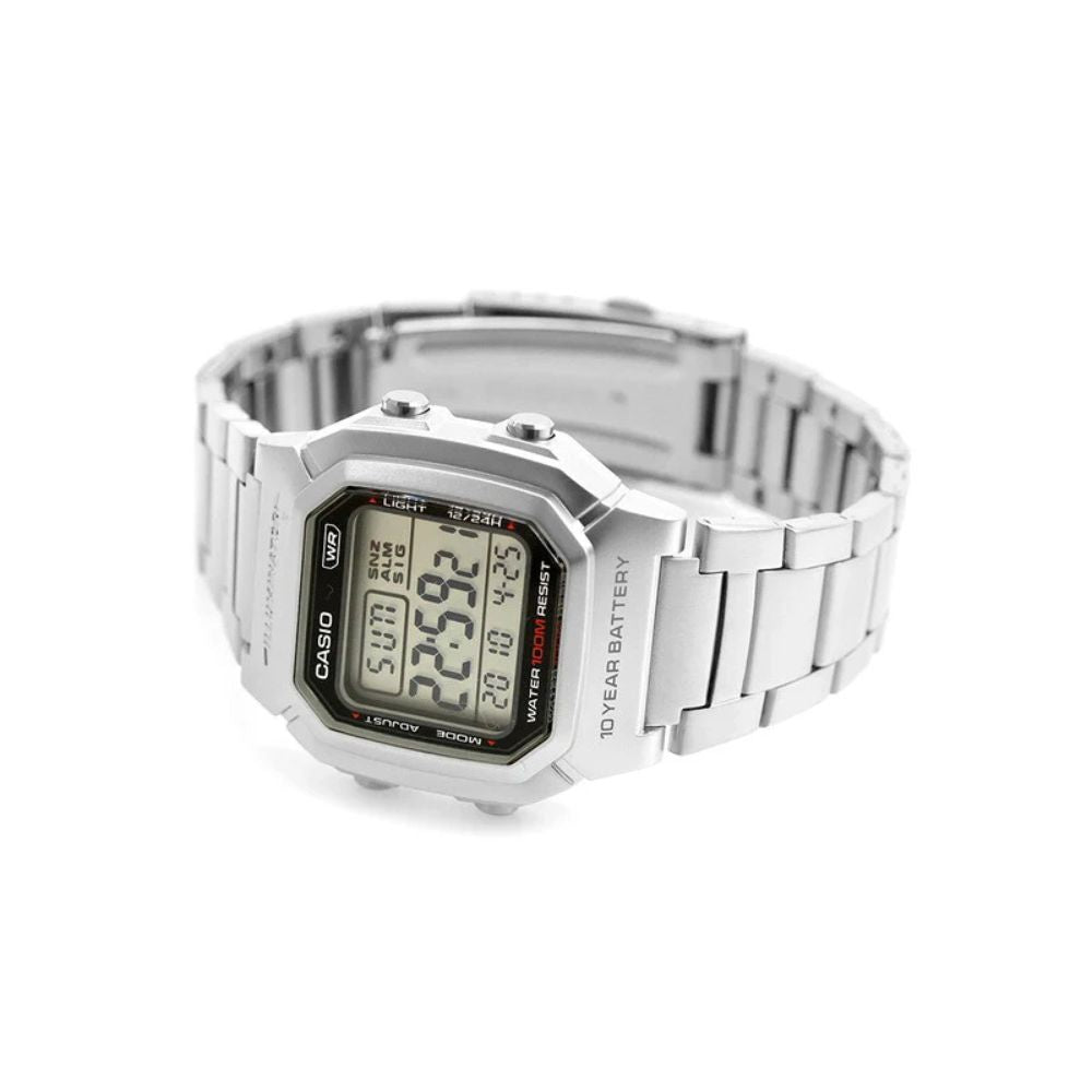WW2099 Casio Youth Dual Time Digital Chain Watch W-800HD-1AVDF