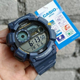 WW2948 Casio Standard Moon Phase Digital Resin Belt Watch WS-1500H-2AVDF