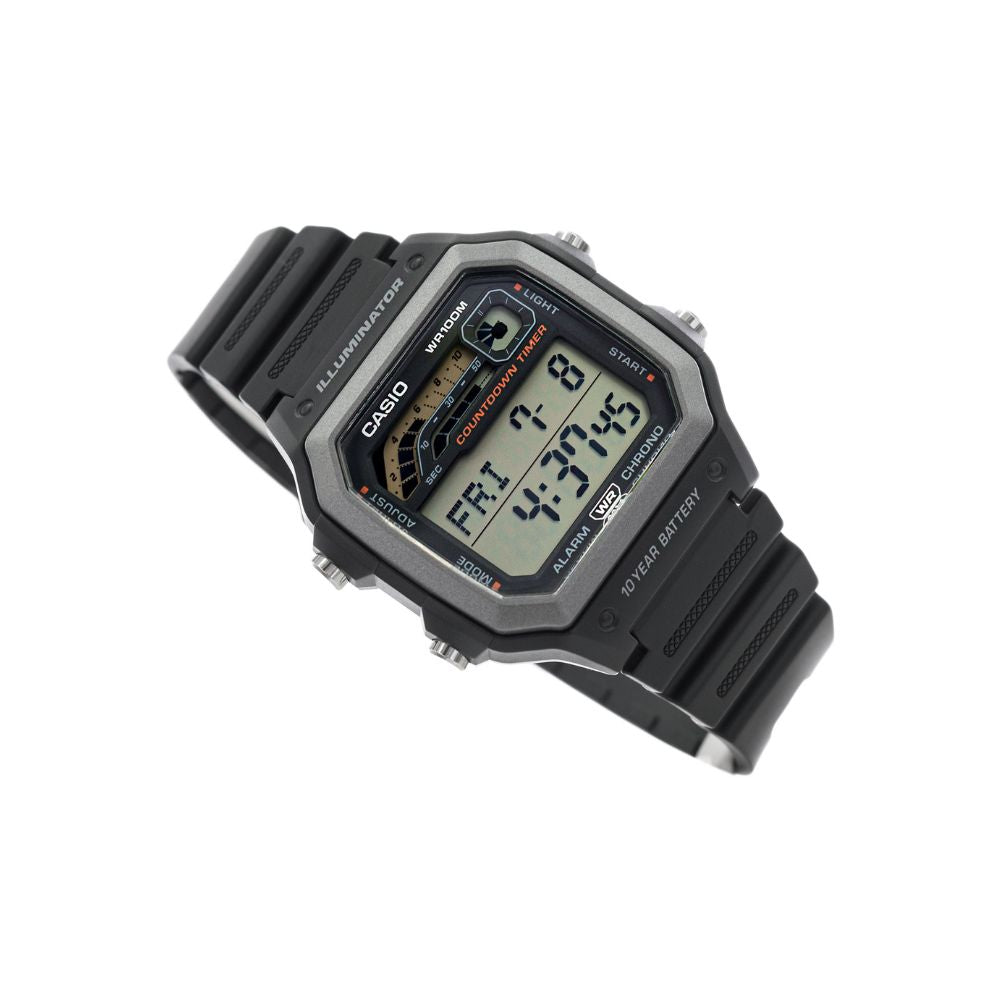 WW0382 Casio Standard Illuminator Digital Resin Belt Watch WS-1600H-1AVDF