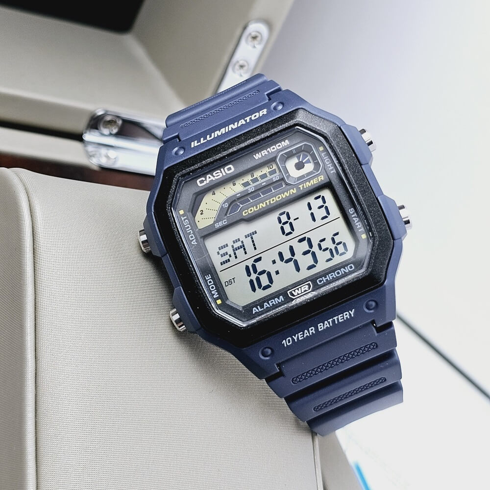 WW0383 Casio Standard Illuminator Digital Resin Belt Watch WS-1600H-2AVDF