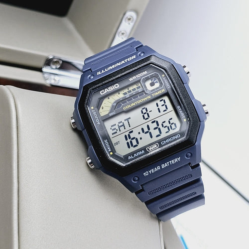 WW0383 Casio Standard Illuminator Digital Resin Belt Watch WS-1600H-2AVDF