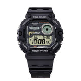 WW2919 Casio Standard Moon Phase Digital Resin Belt Watch WS-1700H-1AVDF