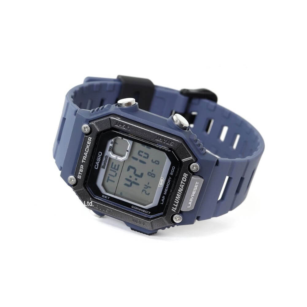 WW2939 Casio Standard Step Tracker Bluetooth Resin Belt Watch WS-B1000-2AVDF