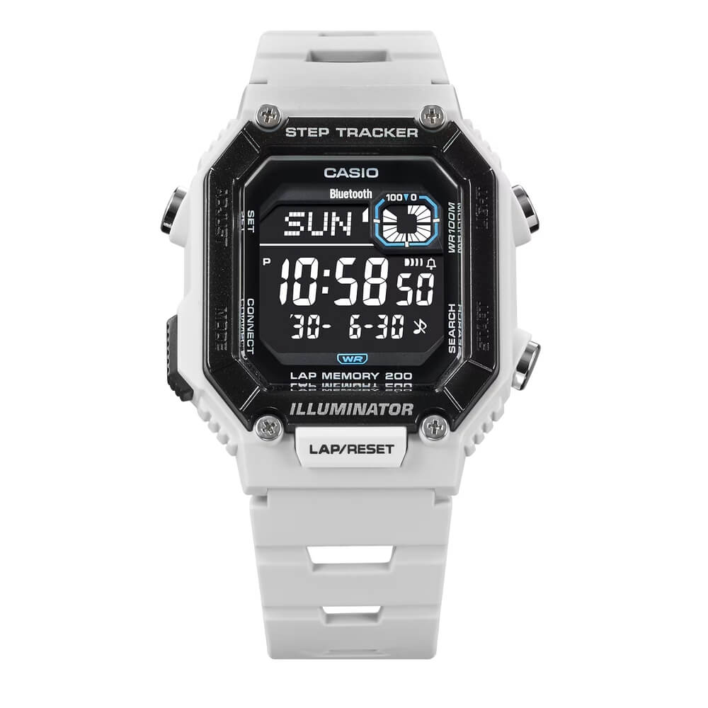 WW2940 Casio Standard Step Tracker Bluetooth Resin Belt Watch WS-B1000-8BVDF