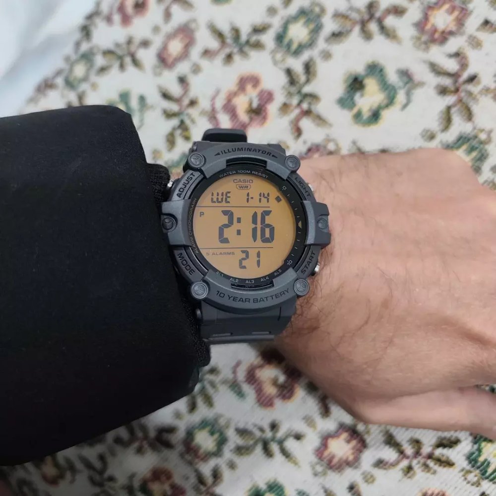 WW0658 Casio Youth Dual Time Digital Resin Belt Watch AE-1500WHC-8AVDF